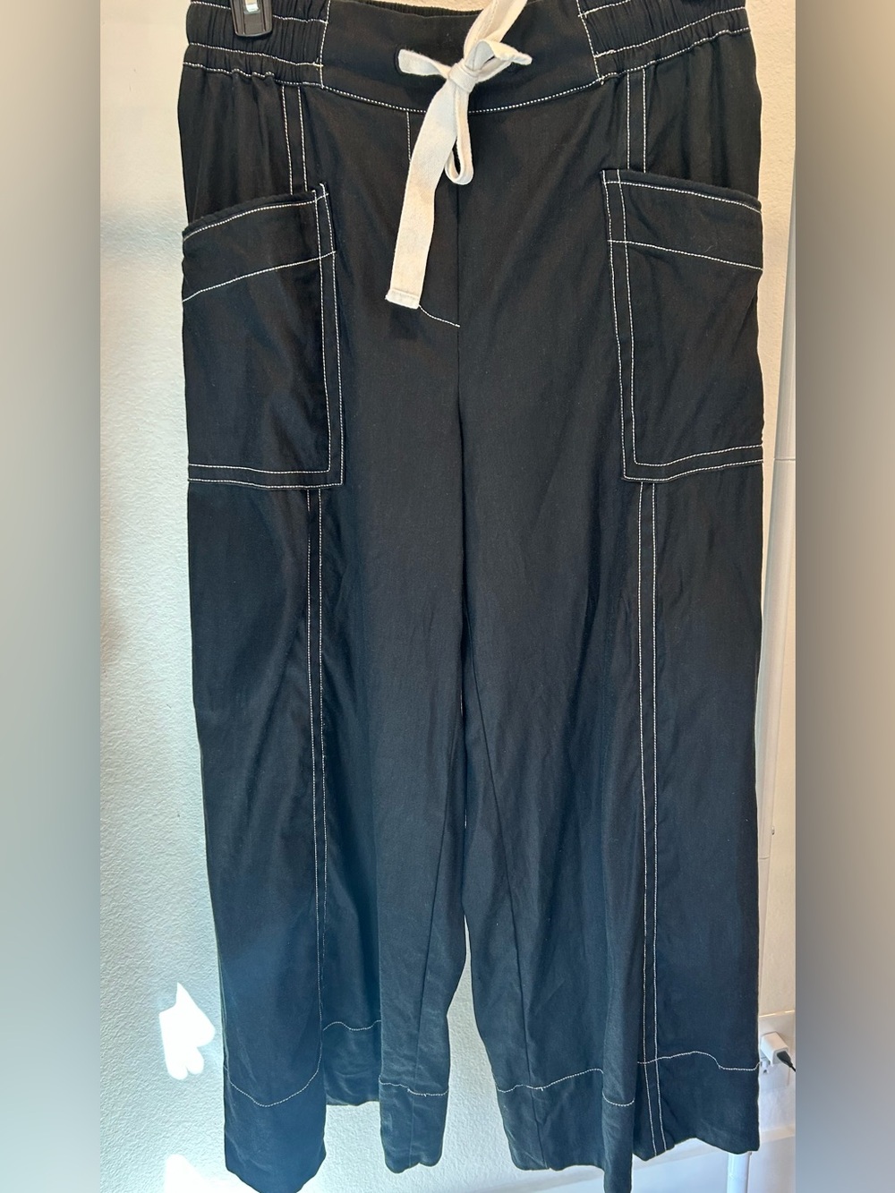 Anthropologie Maeve Linen Blend WideLeg Pants - Picture 4 of 9
